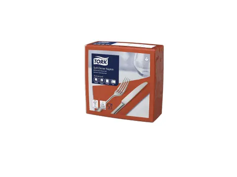 Tork 477601 Soft Dinnerservet Advanced Terracotta 39x39cm