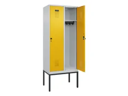 locker,HxBxD 2120x800x500mm,2vak,vak B 400mm,draaigrendel