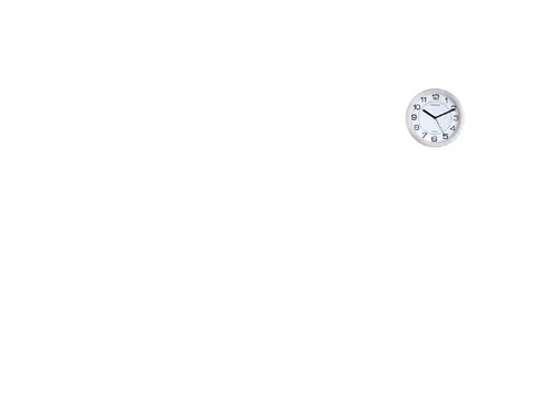 Wandklok Unilux Magnet Ø30,5cm lichtgrijs/wit cijfers