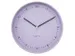 Wandklok NeXtime Berlin L 40cm lavendel aluminium