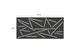 Ecran de séparation acoustique motif découpé 60x160cm Noir