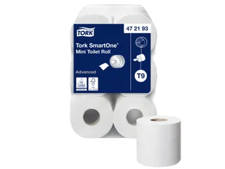 Toiletpapier Tork SmartOne Mini T9 advanced 2-laags 620 vel wit 472193 - 6