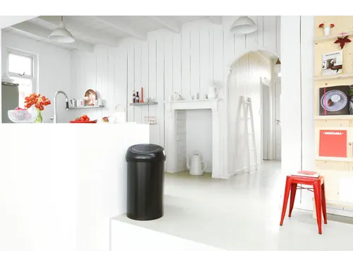 Brabantia Afvalbak Touch Bin 60 Liter Mat Zwart