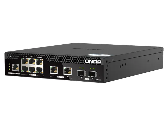 QNAP QSW-M2106PR-2S2T, Managed, L2, 10G Ethernet (100/1000/10000), Pow