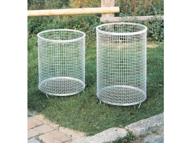 Afvalbak Van Draadgaas 63 Liter Vloeropstelling Draadgaasbodem Verzink