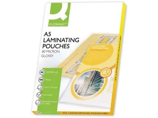 Lamineerhoes A5 Glanzend 153x216mm 2x80 Micron Doos 100 stuks - 2