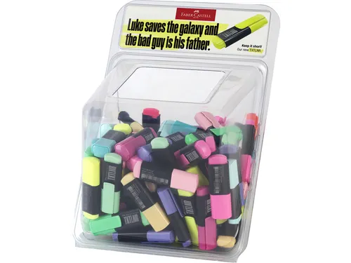 Markeerstift Faber-Castell TXTLNR mini 100st. ass. neon en pastel in d