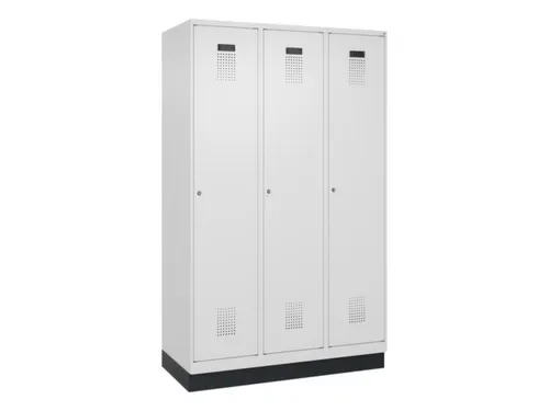 locker voor scheiding van kleding,HxBxD 1950x1200x500mm,3vak