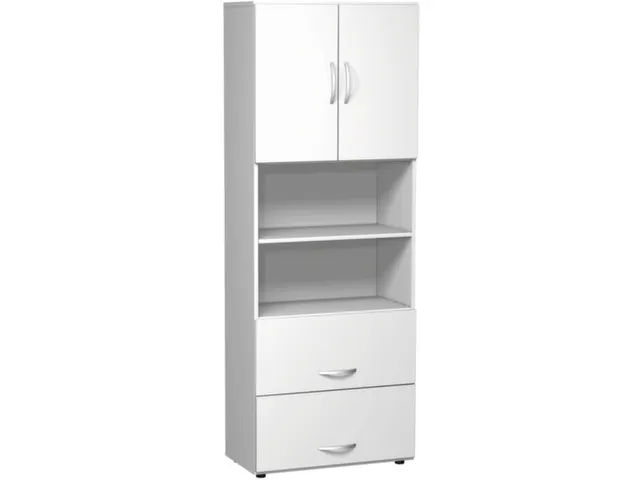 kantoor-combikast HxBxD 2160x800x420mm 2hangmappenframes wit