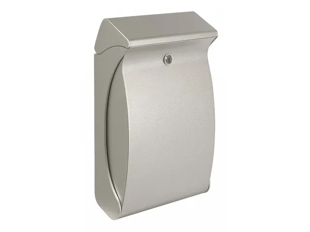 Brievenbus ‘swing’ Zilver Kunststof