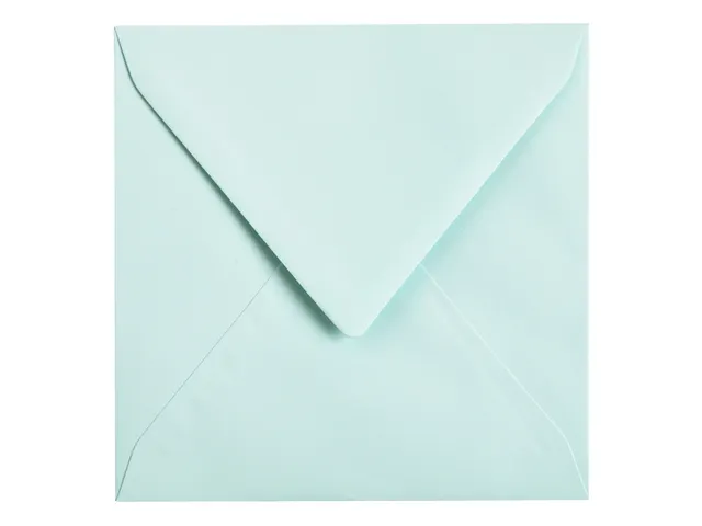Envelop Papicolor 140x140mm Zeegroen gegomd