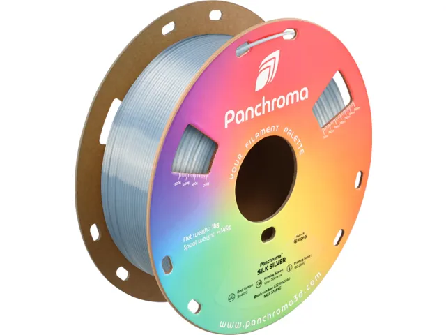 Polymaker 3D printer Filament Panchroma PLA Silk 1,75mm Zilver 1kg