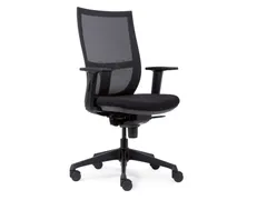 Bureaustoel Euroseats Curve kunststof voetenkruis zwart