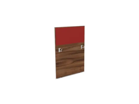 baliepaneel,v. bureau,aanbouw links,B 800mm,NP-tiepolo nut,BN4011-rood