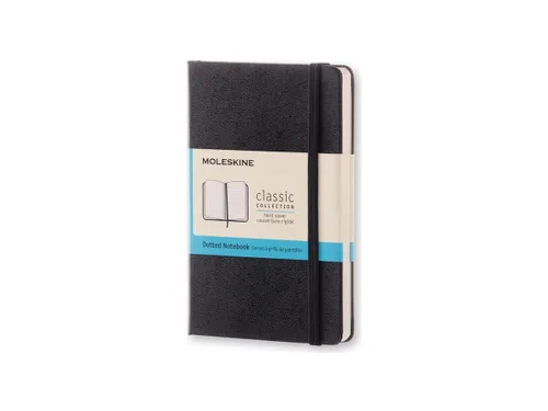 Notitieboek Moleskine pocket 90x140mm dots hard cover zwart
