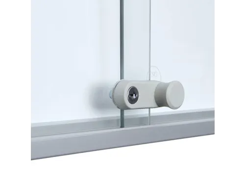 Vergrendelbaar notitiebord Indoor Slim 24xA4 met Schuifdeuren Zilver