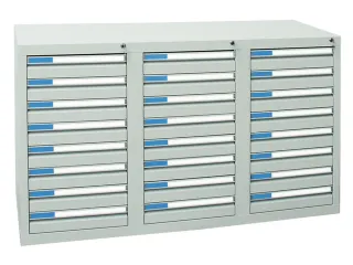 ladekast,HxBxD 900x1500x500mm,24lade(n),centr. vergrendeling - 1