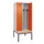 locker met bank,voor scheiding van kleding,HxBxD 2120x800x815mm,2vak