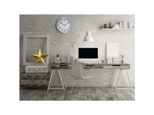 Wandklok MAUL Move RC Ø40cmxx4.5cm aluminium/wit incl.batterij