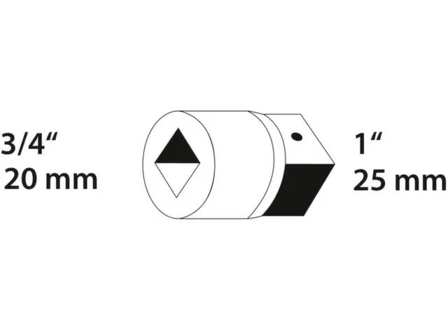 GEDORE 3221 Vergroter 3/4 inch tot 1 inch