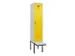 locker met bank,voor scheiding van kleding,HxBxD 2120x400x815mm,1vak