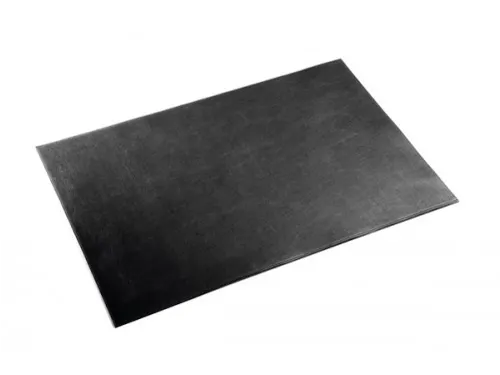 Lederen schrijfonderlegger 65x45 zwart