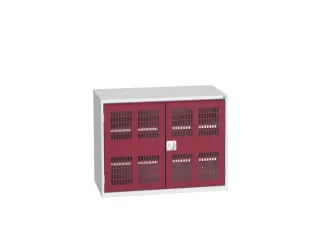 universele kast,HxBxD 800x1050x550mm,2xStalen bodem,draaigrendelslot - 1