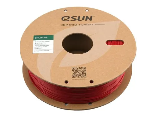 eSUN 3D printer Filament ePLA+HS 1,75mm Brandweerwagen Rood 1kg