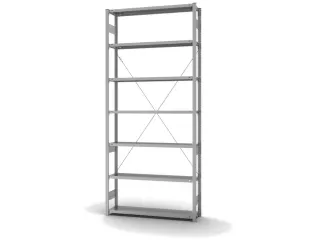 systeemstelling,grondveld,HxBxD 3000x1360x335mm,vakl. 200kg - 2