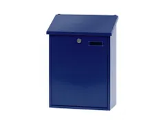 Wandbrievenbus, H 44,5 Cm Blauw Staal
