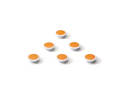 Glasbordmagneet 30mm Oranje Rond Extra Sterk