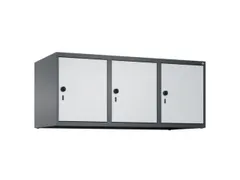 opzetkast,v. locker,3vak.,vak B 400mm,HxBxD 500x1200x500mm,vleugeldeur