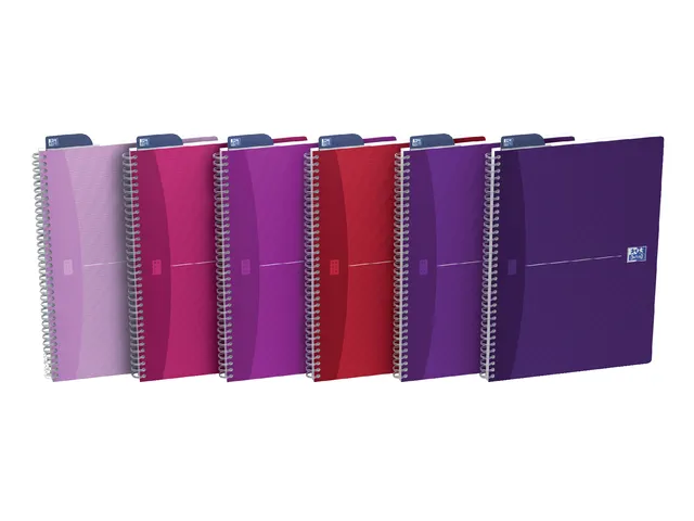 Spiraalblok Oxford Office Beauty A4 Gelinieerd Assorti