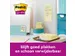 Memoblok 3M Post-it 622 Super Sticky 47.6x47.6mm geel 21 + 3 gratis