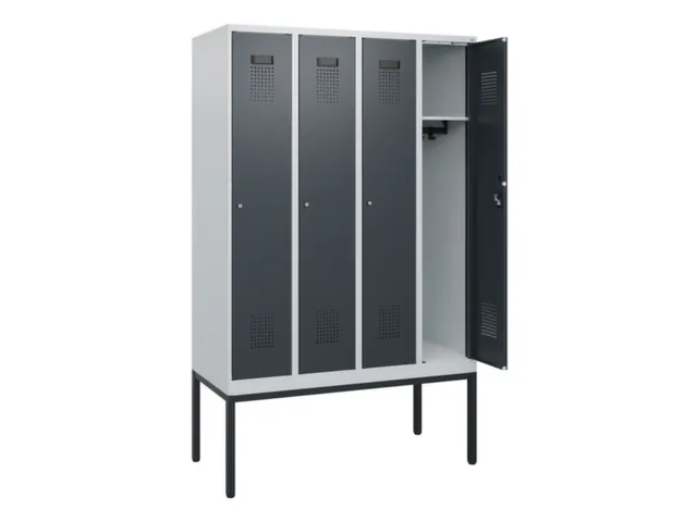 schoollocker,HxBxD 1950x1200x500mm,4vak,vak B 300mm,cil.-slot