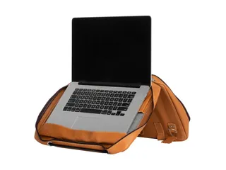 R-Go Viva 15.6 inch Laptoptas Leer Bruin - 1