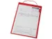 Pochette d'organisation Plastique Panneau Cache Transparent Rouge
