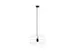 Lampe suspendue Nextime Beam acier inoxydable noir 200 cm de câble