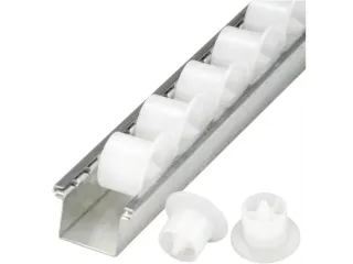 Rollenrails Spoorkransrollen Afstand 42mm L 2000mm Draagverm/rol 4kg - 2