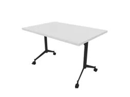 klaptafel,HxBxD 750x1200x700mm,hoekig,T-voet donkergrijs,ovale buis