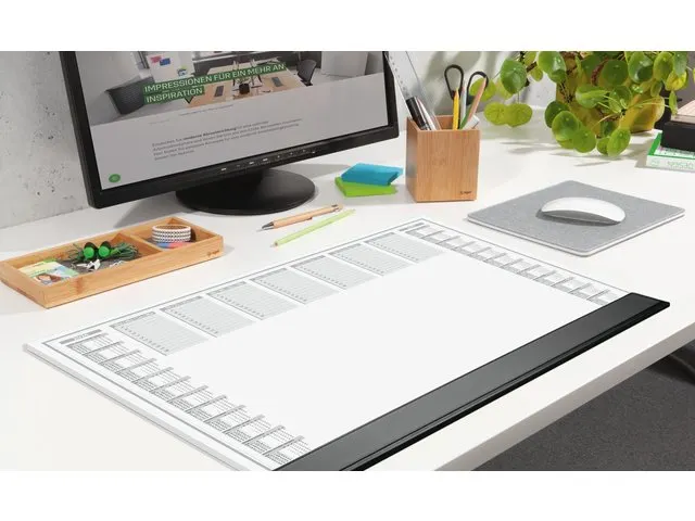 Designonderlegger Sigel Office 26/27 59,5x41cm dag/week- planner 40 ve