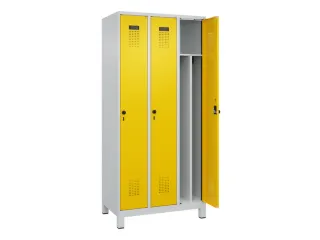locker voor scheiding van kleding,HxBxD 1950x900x500mm,3vak - 1