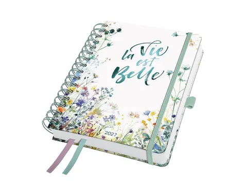 Spiraal-agenda Inspire A5 2027 (NL/FR/ EN/DU) Summer Tangle hardcover