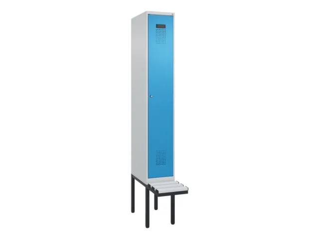 locker met bank,HxBxD 2120x300x815mm,1vak,vak B 300mm,cilinderslot