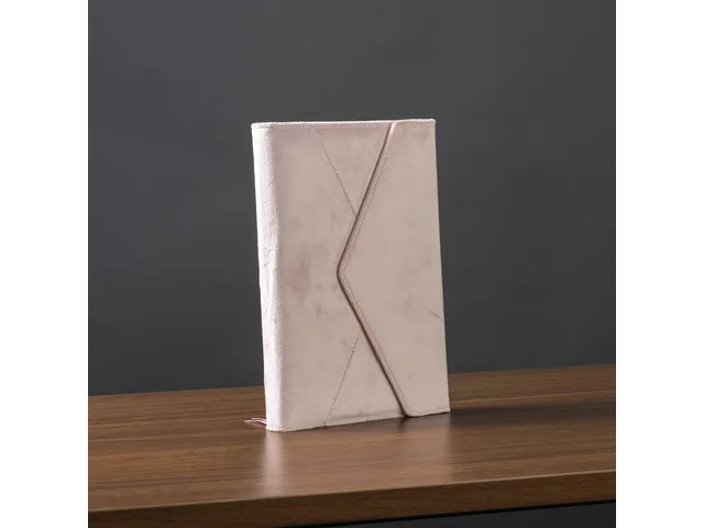 Carnet de notes enveloppe ligné rose 15x20cm