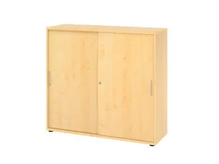 schuifdeurkast,HxBxD 1000x1200x400mm,2xhouten vloer,3ordnerhoogte - 1