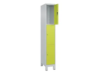 lockerkast,HxBxD 1950x300x500mm,1x3vakken,vak B 300mm,cil.-slot,voeten - 1