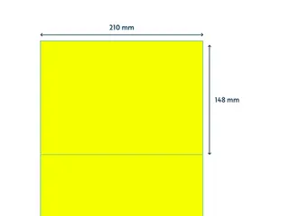 Etiket Rillprint 210x148mm fluorgeel 200 etiketten - 3