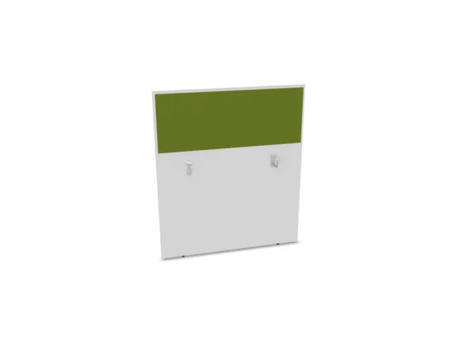 baliepaneel,v. bureau,aanbouw achter,B 1000mm,Bl-wit,BN7048-groen