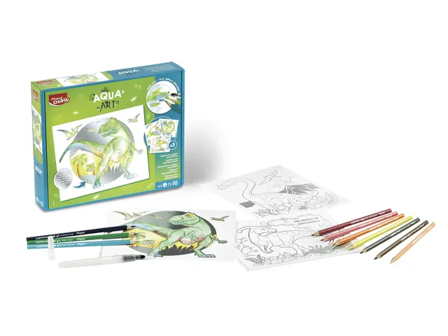 Hobbyset Maped Creativ Aqua'Art dinosaurus 14-delig assorti